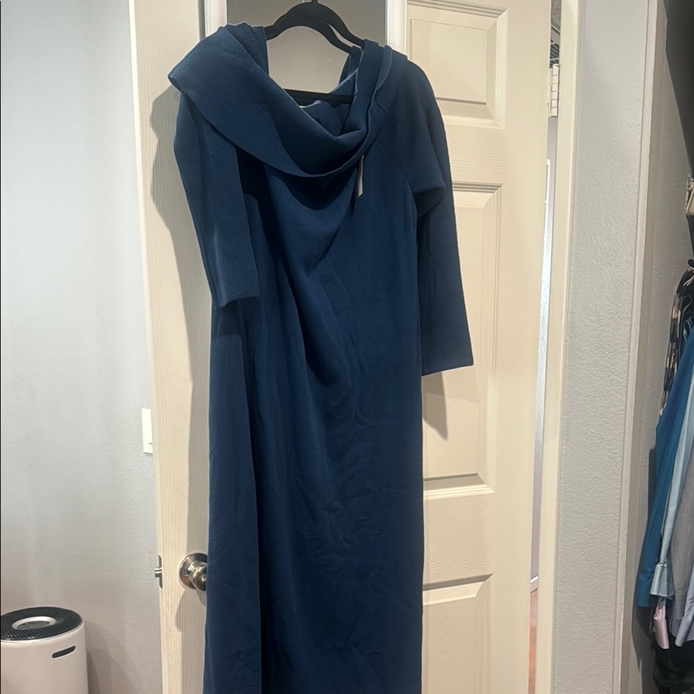 Elegant Blue Women's Dress